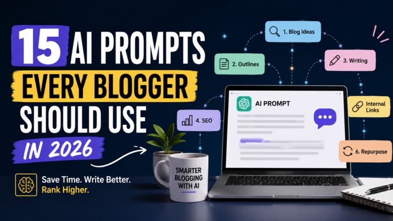 Top 15 AI Prompts Every Bloggers Should Use in 2026