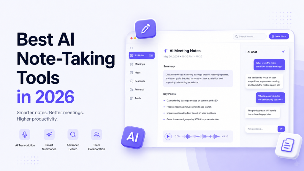 Best AI Note-Taking Tools in 2026: 10 Tools Compared