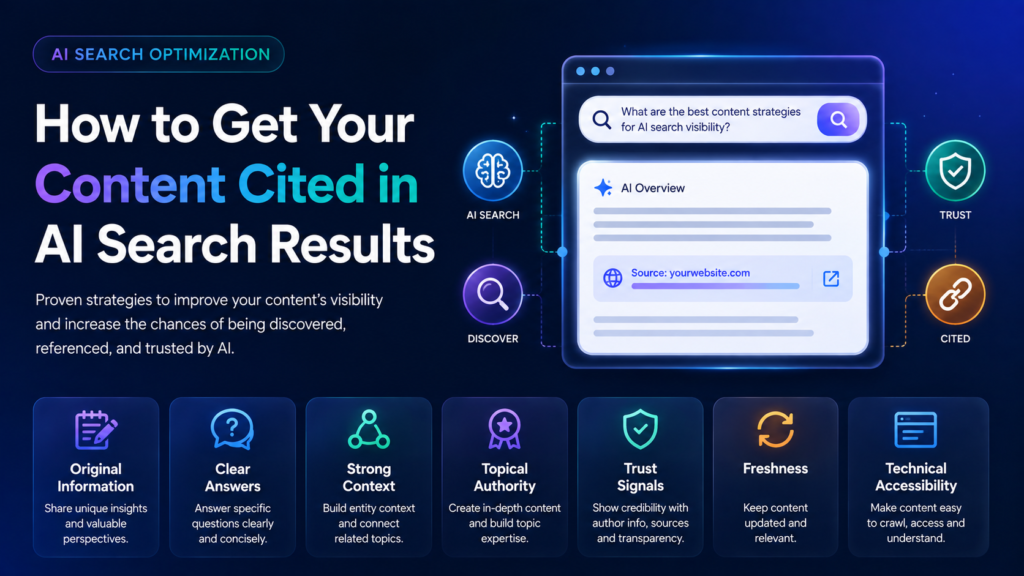 How to Get Your Content Cited in AI Search Results