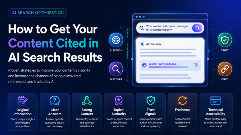 How to Get Your Content Cited in AI Search Results