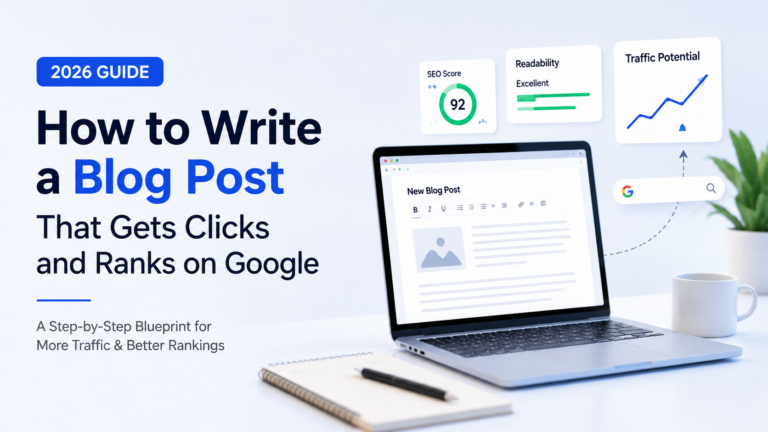 How to Write a Blog Post That Gets Clicks and Ranks on Google in 2026